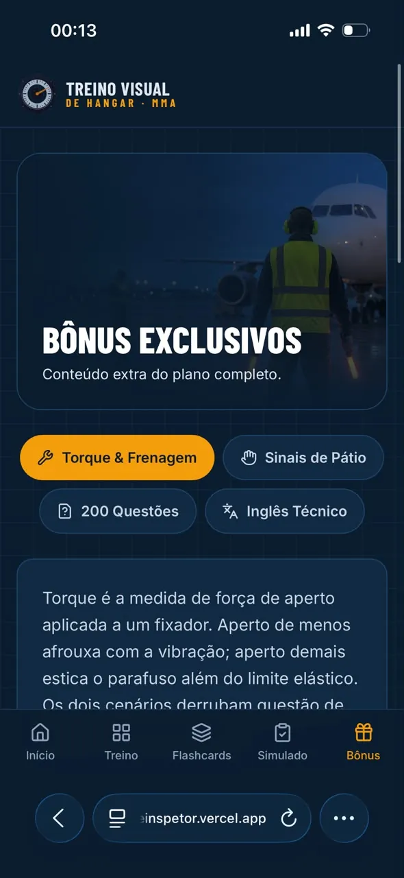 Bônus de torque e frenagem